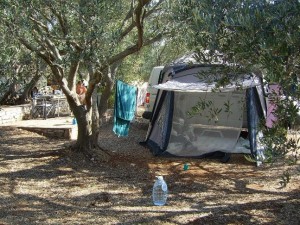 Camping with tents
